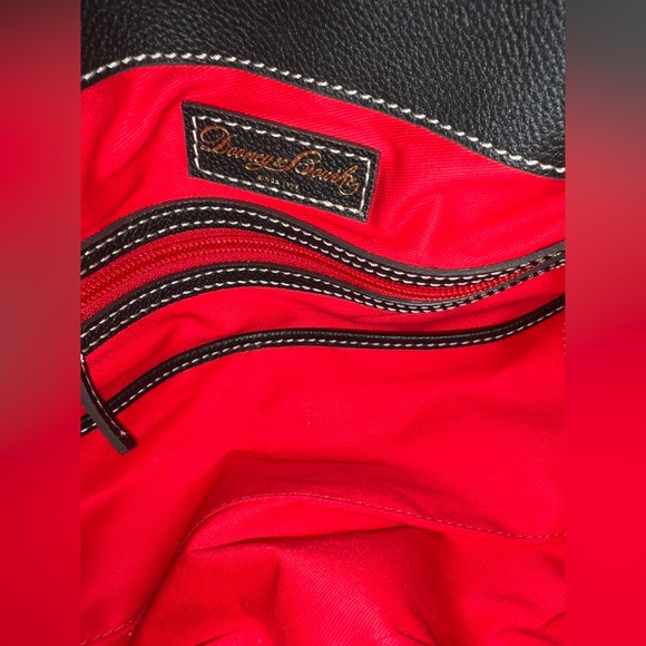 👜 Dooney & Bourke 👜 Leather Satchel, Black - Picture 5 of 7